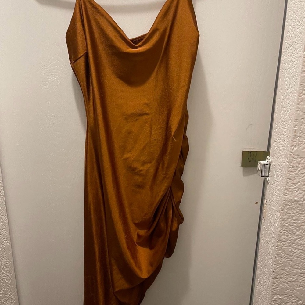 Windsor Copper Asymmetrical Dress